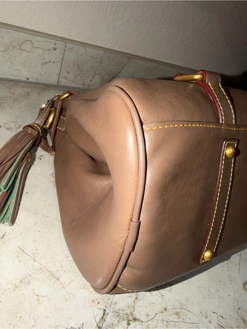NWT Dooney & Bourke Leather Florentine Satchel - Picture 6 of 13